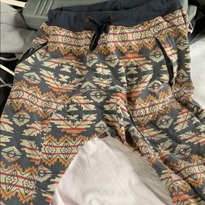 Aztec print joggers